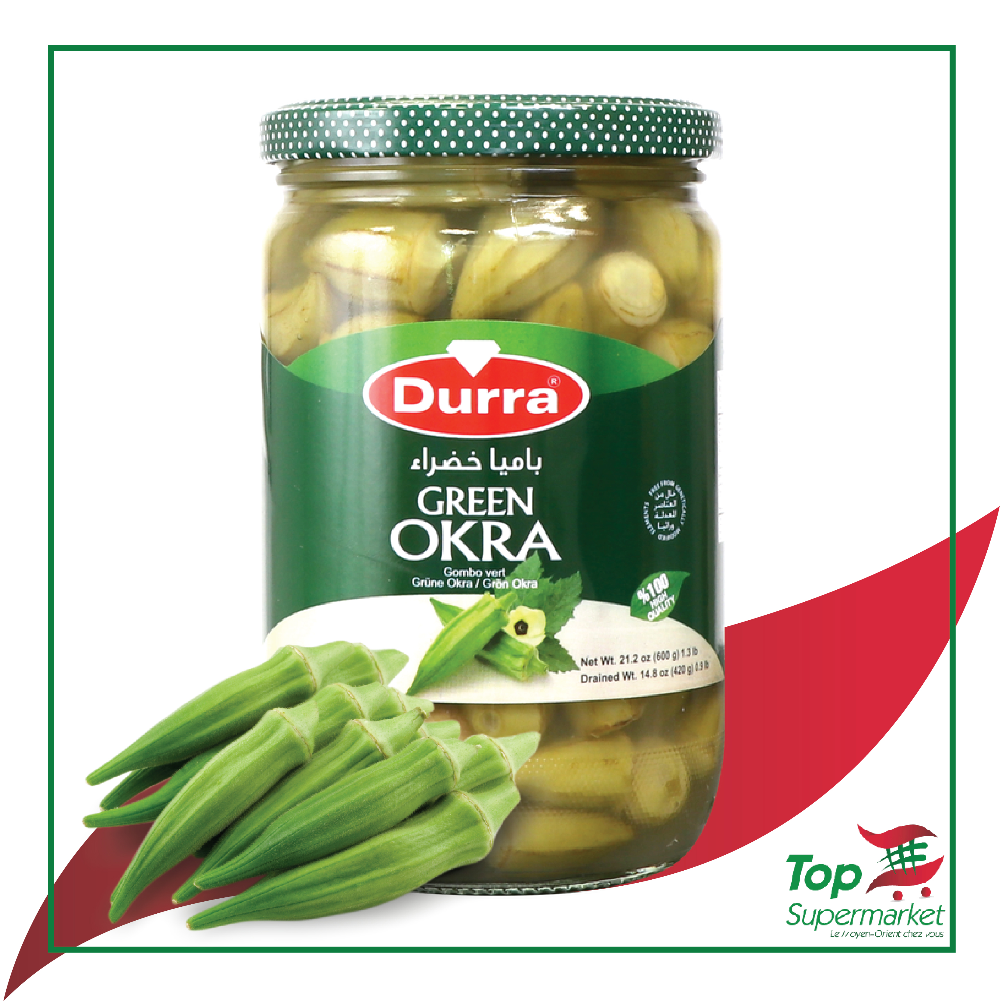 Durra okra vert 600gr